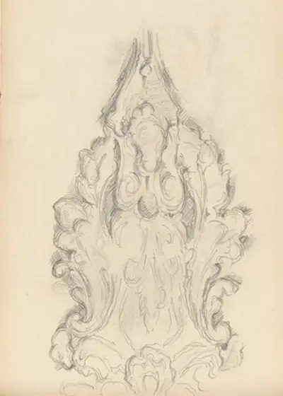 Study of a Decorative Ornament Paul Cezanne